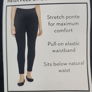 Nine West Women's Heidi Pull On Stretch Ponte Elastic Waist NWT